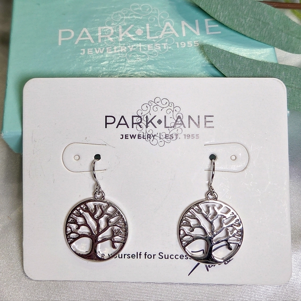 Park Lane Silver Tree Design Earrings